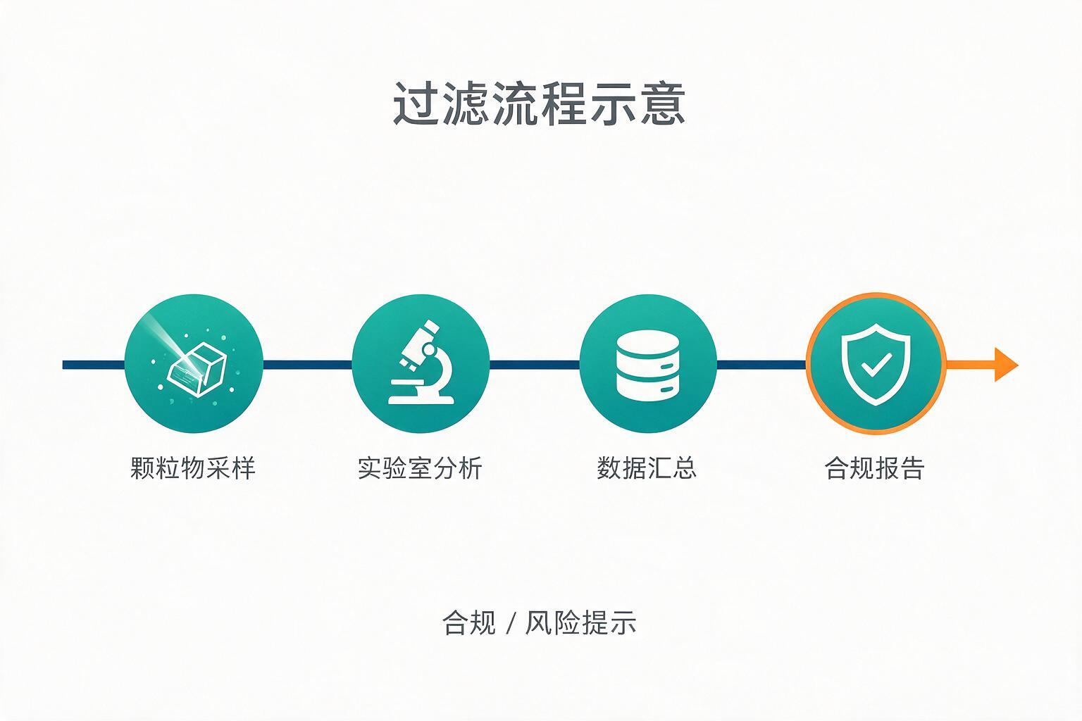 流程图:工业应用场景,不同行业要求差很多:采样、分析与合规报告流程