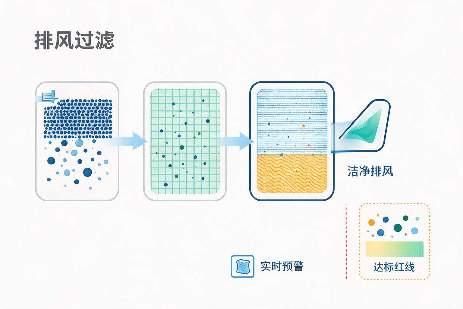 信息图:排风过滤:环保红线比想象中更硬:等级、浓度范围与污染物类别