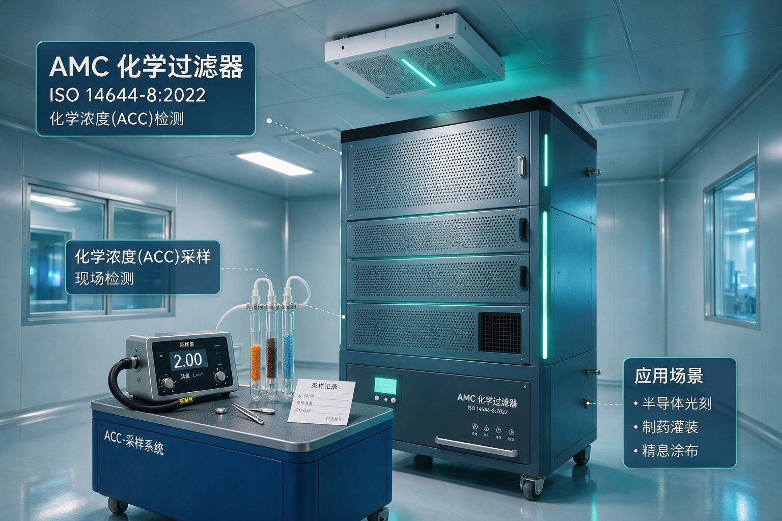 检测现场:洁净室 ACC 化学浓度采样